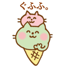 ice cream cat sticker #6739086