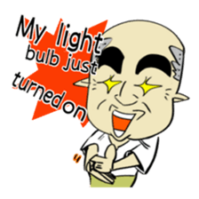 Father is a worrywart / English ver. sticker #6739469