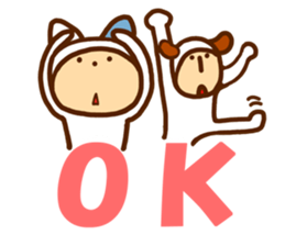 A cat and dog sticker #6739688