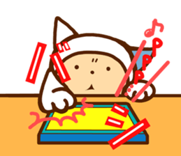 A cat and dog sticker #6739699