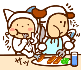 A cat and dog sticker #6739707