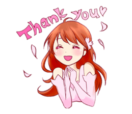 Cherry blossom Girl sticker #6740411