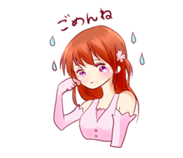 Cherry blossom Girl sticker #6740412