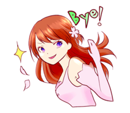 Cherry blossom Girl sticker #6740417