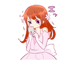 Cherry blossom Girl sticker #6740432