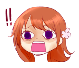 Cherry blossom Girl sticker #6740434