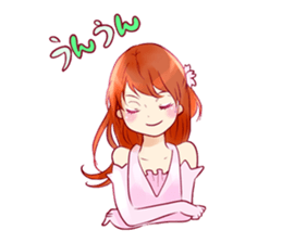 Cherry blossom Girl sticker #6740436