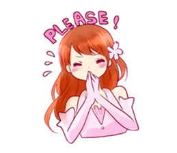 Cherry blossom Girl sticker #6740440