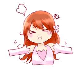 Cherry blossom Girl sticker #6740444