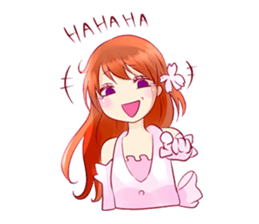 Cherry blossom Girl sticker #6740445