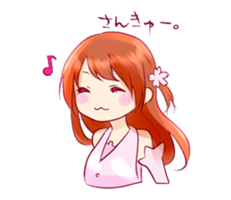 Cherry blossom Girl sticker #6740447