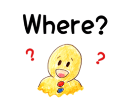 Gingerbred man (meeting) sticker #6740529