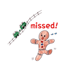 Gingerbred man (meeting) sticker #6740535