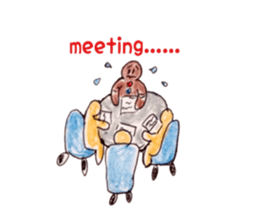 Gingerbred man (meeting) sticker #6740538