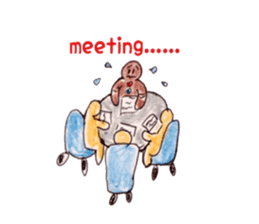 Gingerbred man (meeting) sticker #6740538