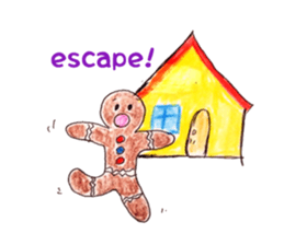 Gingerbred man (meeting) sticker #6740547