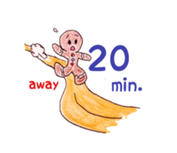 Gingerbred man (meeting) sticker #6740553