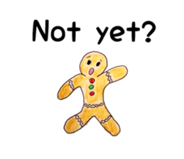 Gingerbred man (meeting) sticker #6740564