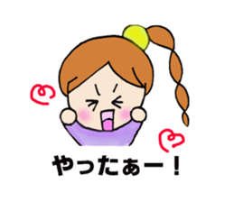 japanese cutegirl sticker #6740654