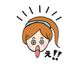 japanese cutegirl sticker #6740673