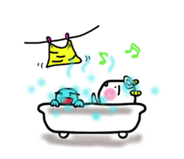 Laid back devil sticker #6741896