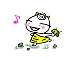 Laid back devil sticker #6741902