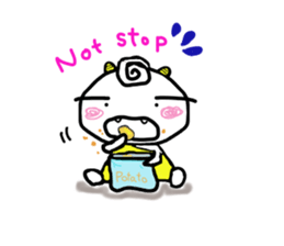 Laid back devil sticker #6741907