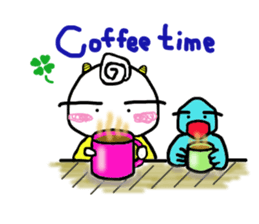 Laid back devil sticker #6741912