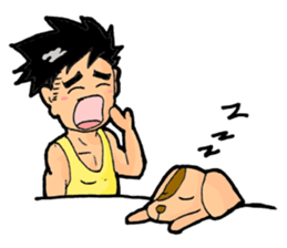 Kevin and cute pup sticker #6741979