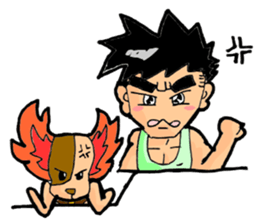 Kevin and cute pup sticker #6741985