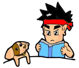 Kevin and cute pup sticker #6741988