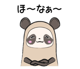 Sanuki-dialect! Pon & Poko the racoon sticker #6742017