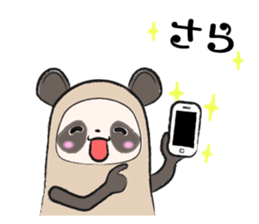 Sanuki-dialect! Pon & Poko the racoon sticker #6742036