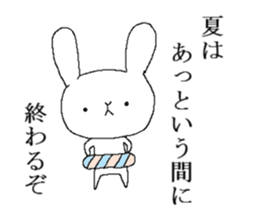 Mr. rabbit and summer sticker #6742049