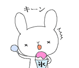 Mr. rabbit and summer sticker #6742060