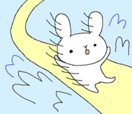 Mr. rabbit and summer sticker #6742075