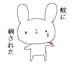 Mr. rabbit and summer sticker #6742079