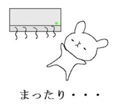 Mr. rabbit and summer sticker #6742085