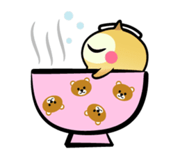 The baby of Eurasian Scops-owl. Eng.ver. sticker #6742099