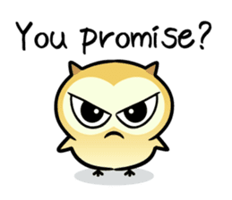 The baby of Eurasian Scops-owl. Eng.ver. sticker #6742126