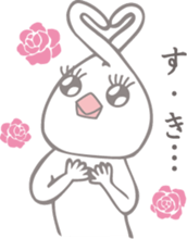 Sweetie birdie rabbit 2 sticker #6743048