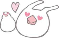 Sweetie birdie rabbit 2 sticker #6743076