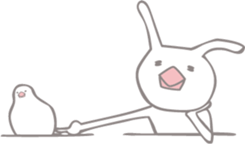 Sweetie birdie rabbit 2 sticker #6743086