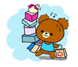 Summer of a cute bear sticker #6743245