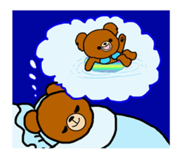 Summer of a cute bear sticker #6743246