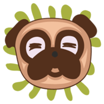 What the Pug? sticker #6743528