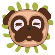 What the Pug? sticker #6743528