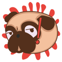 What the Pug? sticker #6743529