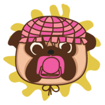 What the Pug? sticker #6743530