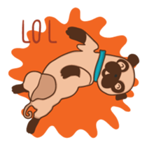 What the Pug? sticker #6743532